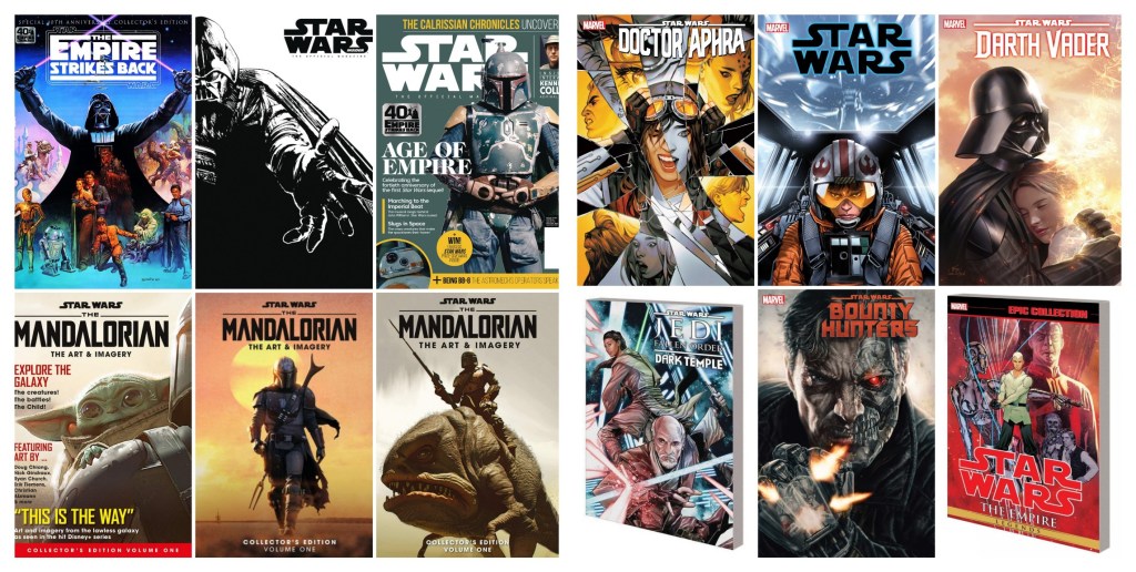 Nuevas fechas USA para los cómics y revistas Star&nbsp;Wars