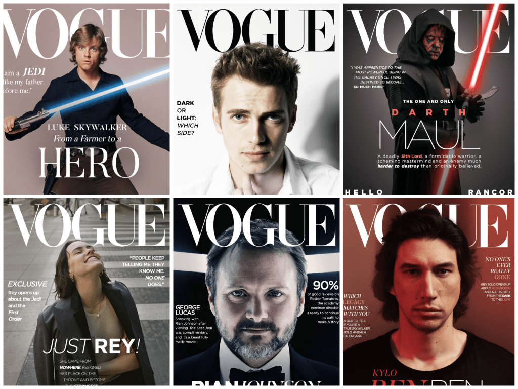Imaginando portadas de revista con personajes Star&nbsp;Wars