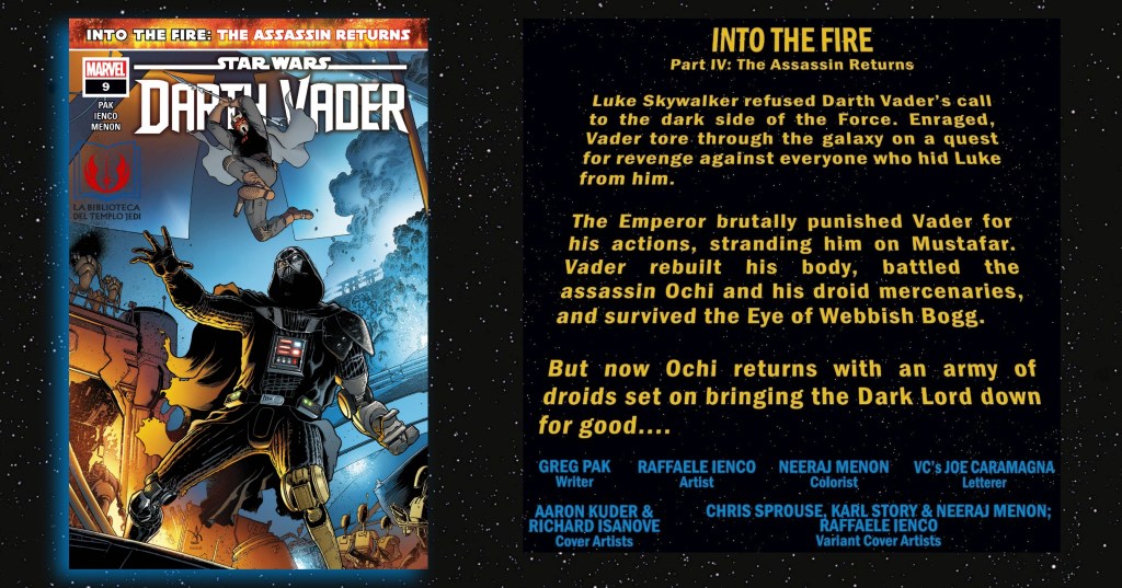 Ochi, el Wayfinder, y droides piratas, ¿quieres saber lo que pasa en Darth Vader&nbsp;#9?