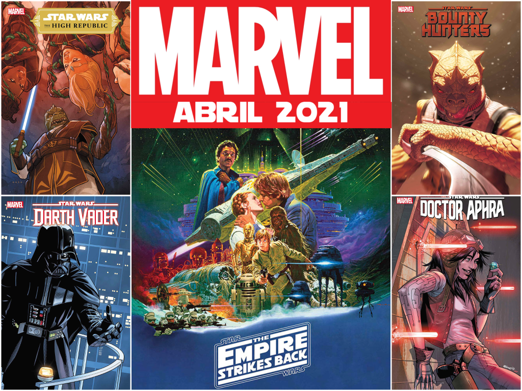 LOS CÓMICS DE STAR WARS DE marvel para ABRIL DE&nbsp;2021