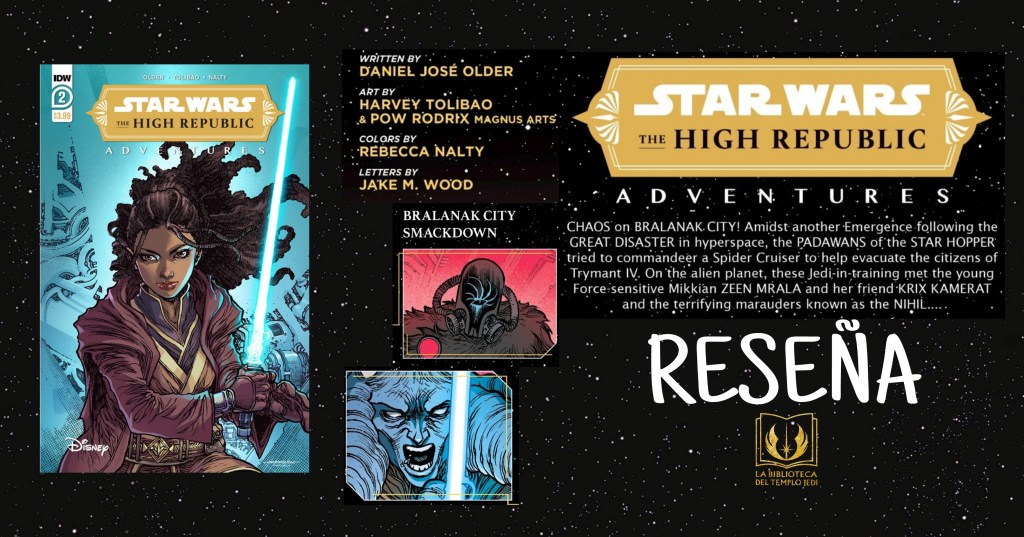 Reseña de The High Republic Adventures #2: ¡Jedi vs&nbsp;Nihil!