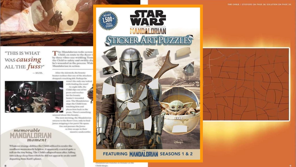 Avance del libro Star Wars The Mandalorian Sticker Art&nbsp;Puzzles