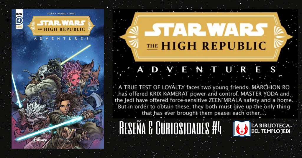 Reseña de The High Republic Adventures #4: ¿Caerán los Jedi en la trampa&nbsp;Nihil?
