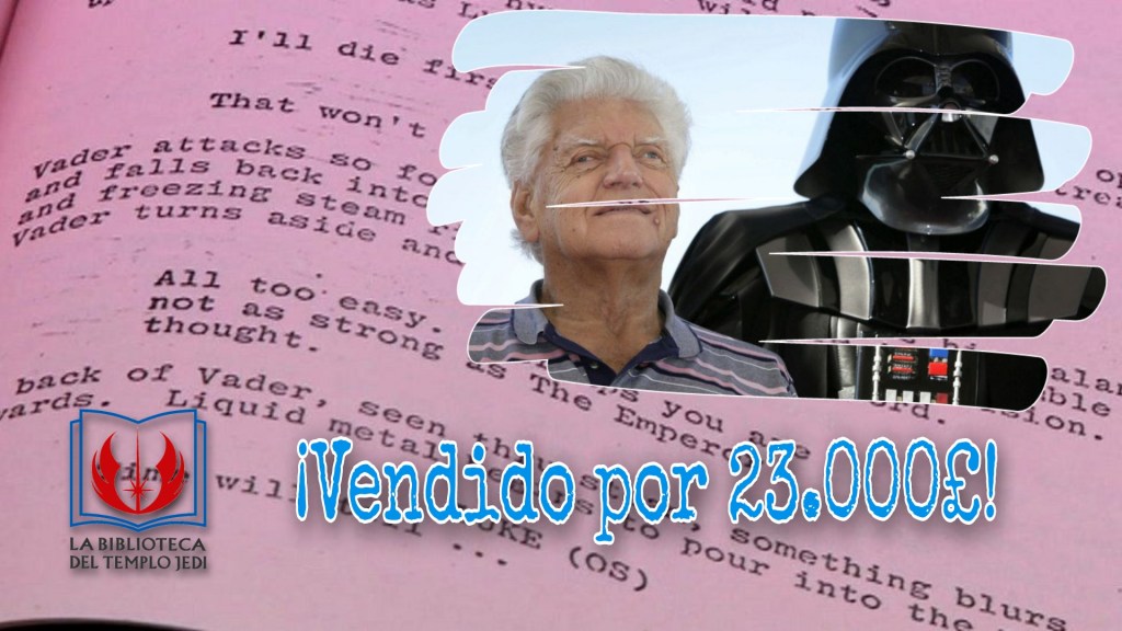 Se vende por 23.000 libras un guión del Imperio Contraataca perteneciente a Dave&nbsp;Prowse