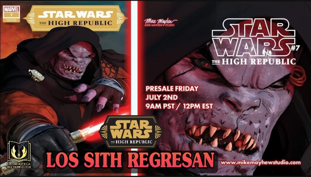 Los Sith reaparecen en Star Wars: The High&nbsp;Republic