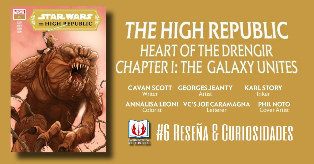 Los Jedi se adentran en la maleza Drengir en The High Republic #6. Reseña y&nbsp;curiosidades