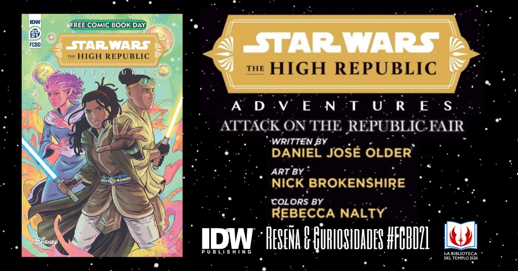 Reseña y Curiosidades de The High Republic Adventures&nbsp;#FCBD21