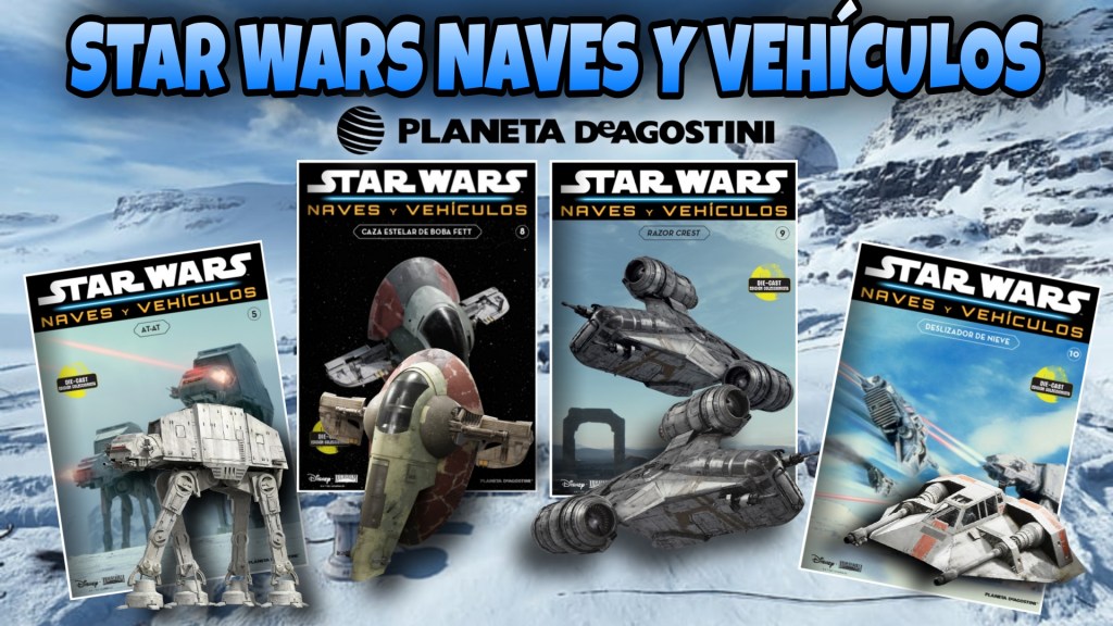 Unboxing Coleccionable Star Wars Naves y Vehículos #4: AT-AT, Razor Crest, Deslizador y Esclavo&nbsp;I