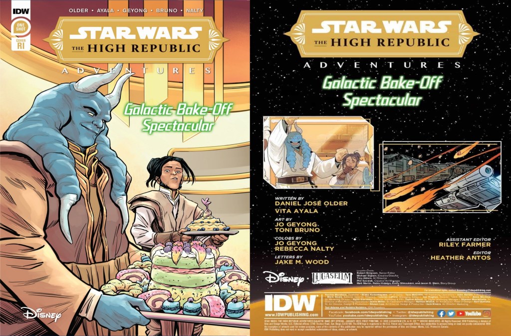 Adelanto del cómic Star Wars The High Republic Adventures: Galactic Bake-Off&nbsp;Spectacular