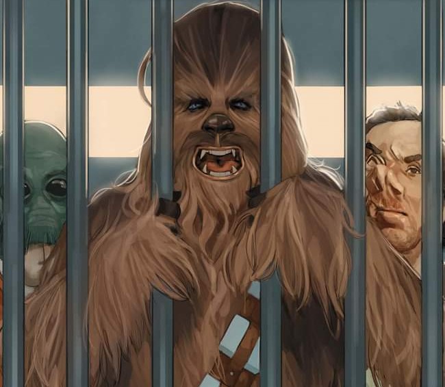Chewi entra en Prisión en el avance de Han Solo & Chewbacca&nbsp;#6
