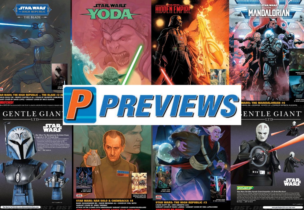 Novedades Star Wars del Catálogo Previews de octubre del&nbsp;2022