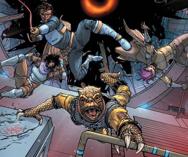 Audiencia en el Ejecutor en el avance de Star Wars Bounty Hunters&nbsp;#28