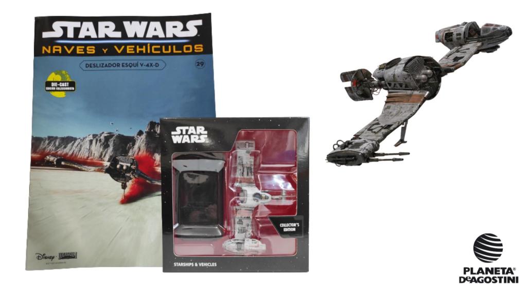 Coleccionable Star Wars Naves y Vehículos #29: Deslizador esquí&nbsp;V-4X-D