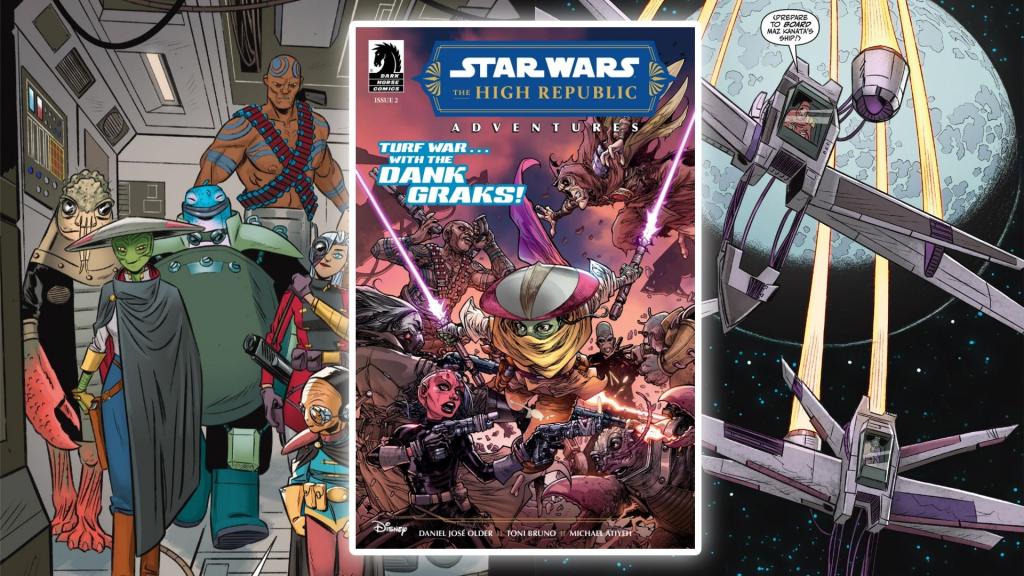 Maz Kanata y su loca tripulación en el avance de Star Wars The High Republic Adventures&nbsp;#2