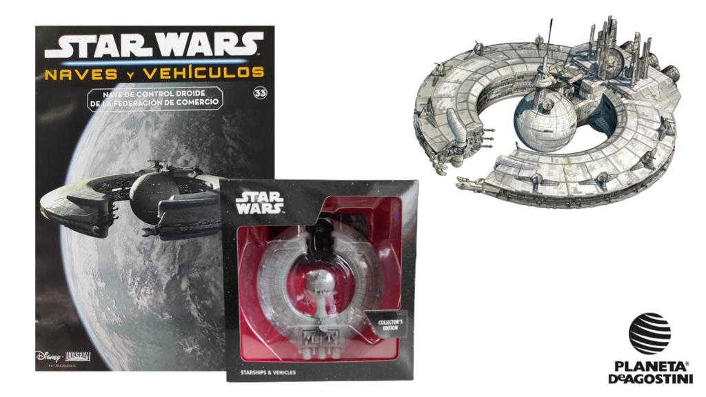 Coleccionable Star Wars Naves y Vehículos #33: Nave de Control Droide de la Federación de&nbsp;Comercio