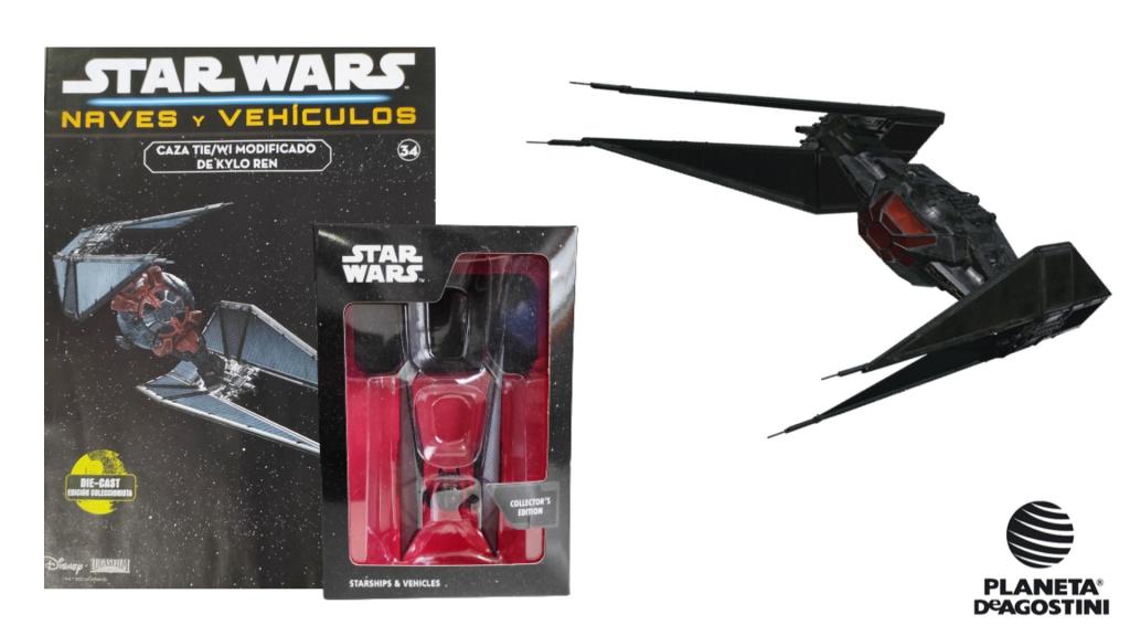 Coleccionable Star Wars Naves y Vehículos #34: Caza TIE Modificado de Kylo&nbsp;Ren