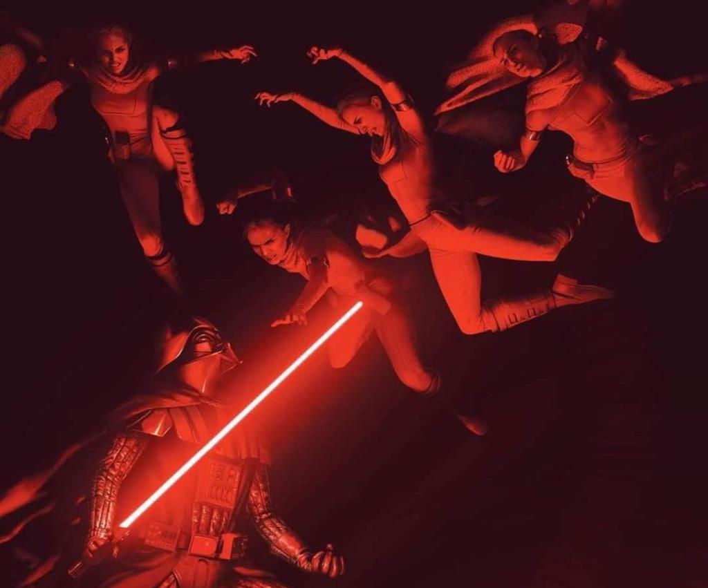 Las Sombras de la Reina vs Vader en el avance del cómic Darth Vader&nbsp;#30